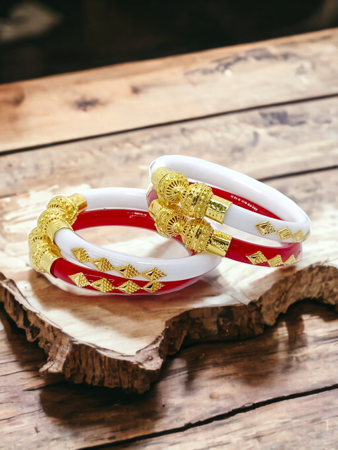 Gold Shakha Pola Gold Design Sakha Jill Fashion Plastic Gold - Main Image