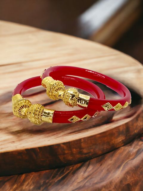 Tanishq Gold Bangle Bengali Shakha Pola Designs Light Weight Pola