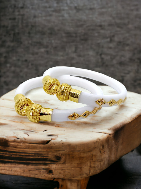 Unique Gold Sakha Design Jill Fashion Plastic Gold-plated Shakha Pola