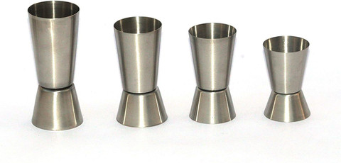 Anne-kee Stainless Steel PCs Double Side Peg Measure 15/30 Ml 20