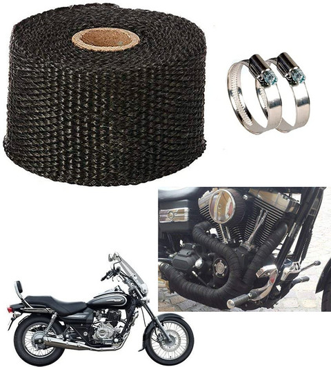 Exhaust Pulsar 220 Silencer Guard AMIRIDE BLACK SILENCER WRAP FOR