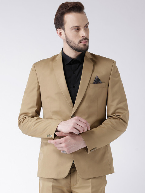 Hangup Solid Single Breasted Formal Men Blazer Buy Hangup Solid