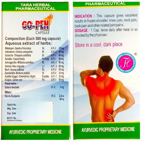Problem Capsules Roy Biotech GO PEN Ayurvedic 30 Capsule For All Kind of Rheumatic ...