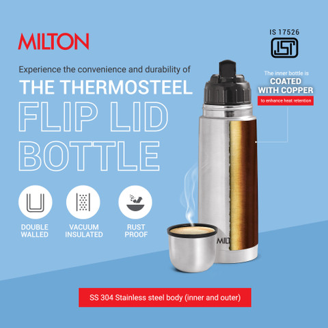 MILTON 350 ml Steel Flask