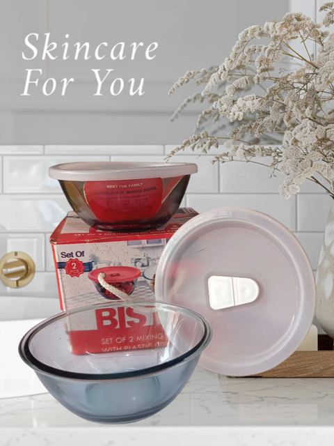 BROP Glass Serving Bowl Bista Glass Serving Mixing Bowls with