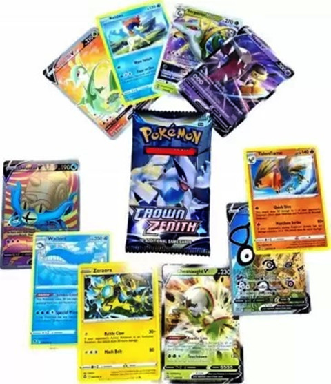 WOYR Pokemon 8 Set Crown Zenith Booster Cards Vstar Vmax V playing