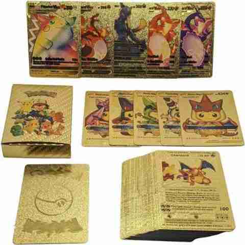 how much are golden pokemon cards Amazon.com: 55 PCS Gold Packs Rare Cards Deck Box Gold Foil Card for Fans/Kids/Collectors Gifts (No Duplicates) (55 Pcs A) : Toys & Games How Much Are Shining Pokemon