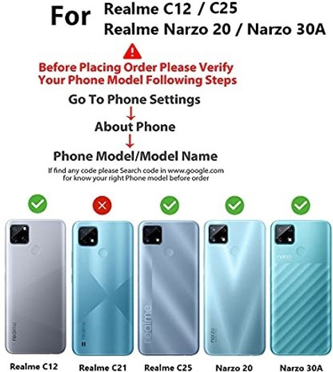 COVERNEW Back Cover for Realme Narzo 30A COVERNEW
