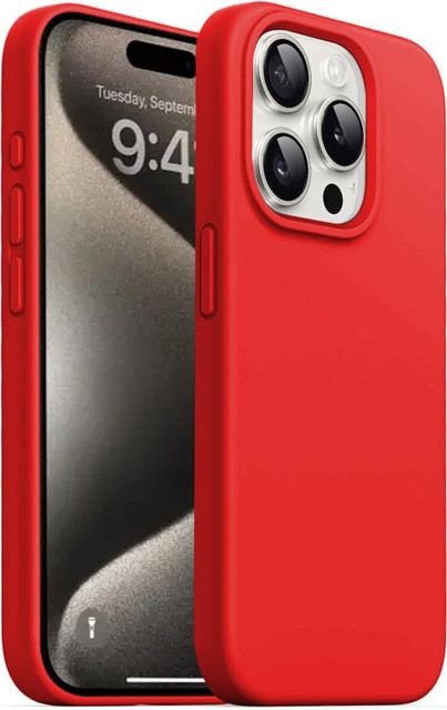 VURIOZZ Back Cover for iPhone 16 Pro Liquid Silicone Case