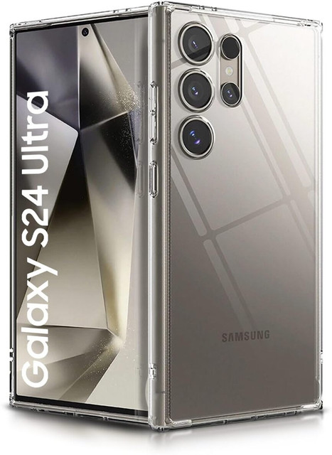 WOW Imagine Back Cover for Samsung Galaxy S24 Ultra 5G Crystal Clear Full  Device Camera Protection Shockproof TPU