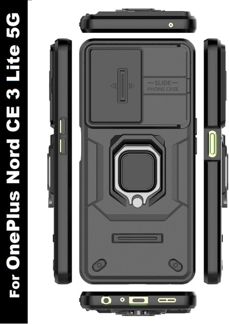 COVERTECH Back Cover for OnePlus Nord CE Lite 5G, with Sliding Camera  Cover Case for OnePlus Nord CE Lite 5G