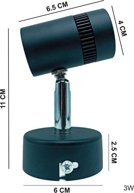 Hybrix HQ 3W LED Wall/Ceiling Spot Light - Image 6