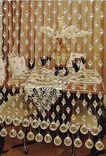 NP 30 Strings Crystal Bead Curtain for Door or Window Partition