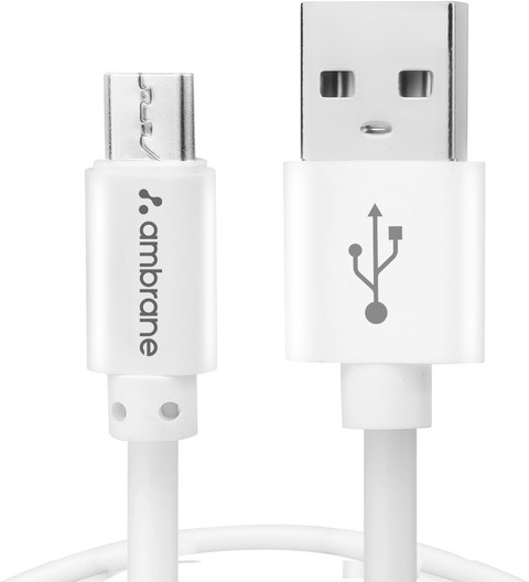 Ambrane Micro USB Cable A m Type C to Lightning Fast Charging