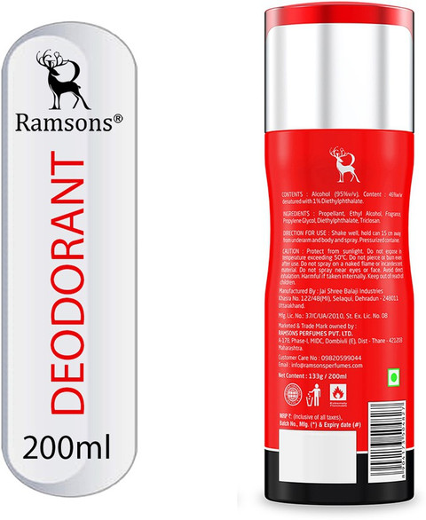 RAMSONS Exotica, Secret Code and Red ZX Deodorant Combo Deodorant