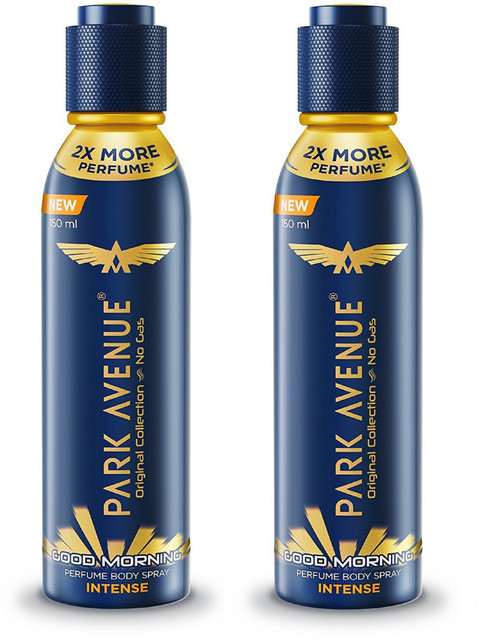 PARK AVENUE Good Morning Intense Original Collection Perfume Spray 150ML  Each (Pack of 2) Perfume Body Spray For Men Women