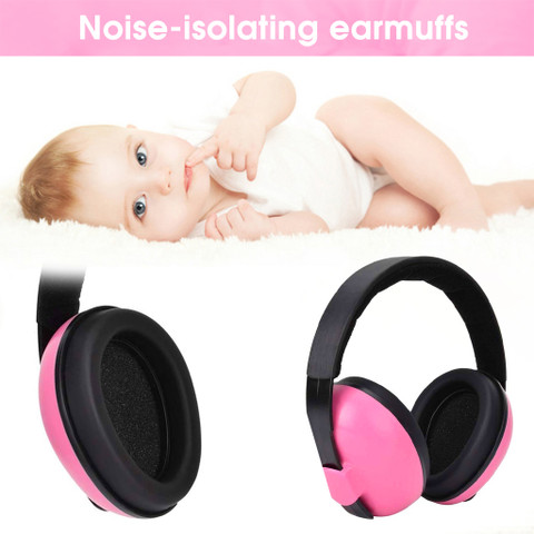 4MYL Pink Baby Ear Protection, Noise Cancelling Headphones For 0-3