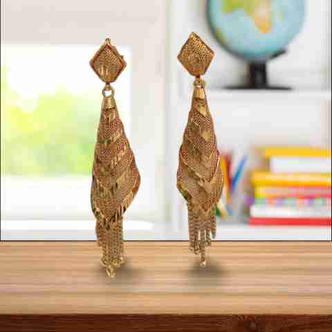 Buy zainab Casual Gold Earrings For Women Cone