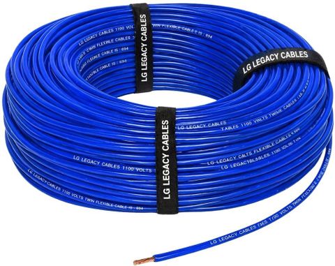 Legacy Cables LG 0.75 Sqmm Electrical Wire|90m|Single Core|Copper|FR PVC Insulation Domestic 0.75 sq/mm Blue 90 m Wire (Blue) - Image 6