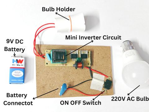 Diy Mini Invertor Esptronics DIY Mini Inverter 9v DC to AC Electronic Project Working ...