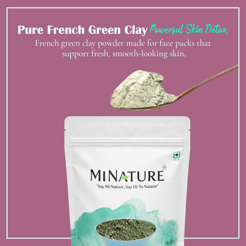 mi nature French green clay powder - pack of 3 - Price in India