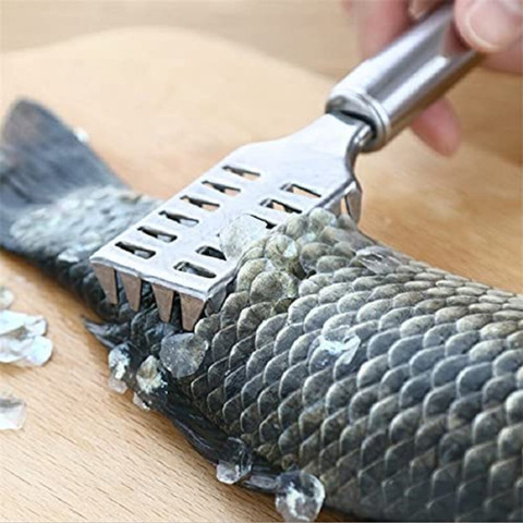 NURIOR Chef Professional Grade Fish Scaler Brush Scale Remover, Cleaner,  Scraper Tool Fish Scaler - Main Image