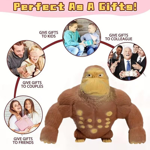 AYUOTOQi Squishy gorilla stress relief toy for kid & adults - 8.5