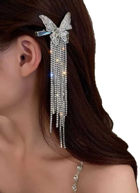 Charming treasures Trending Multi Chains Hanging Hair clip