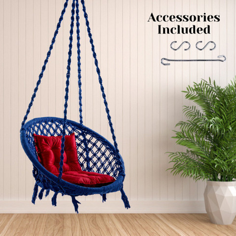 Flipkart Perfect Homes Studio Soft Hanging Swing for Adults/Hammock  Swing/Swing For Balcony/Swing Chair/ Cotton Large Swing