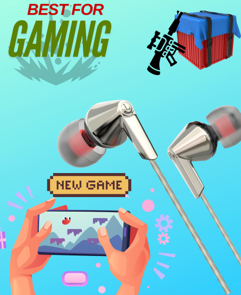 NS WORLD Zeno Wired Headphones with Mic|High BASS|Dual Mic|Gaming