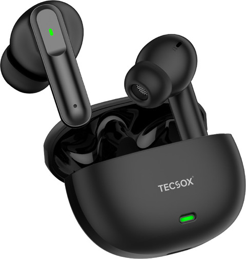 TecSox Pro Wireless Earbuds| IPX| 30hrs Best Low Latency TWS| Bluetooth