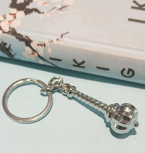 Virom Hanuman Gada Key Chain Bajrang Bali Gada key ring with Hook