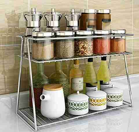 SRMAJI STORE Containers Kitchen Rack Steel MASALA RACK Price in