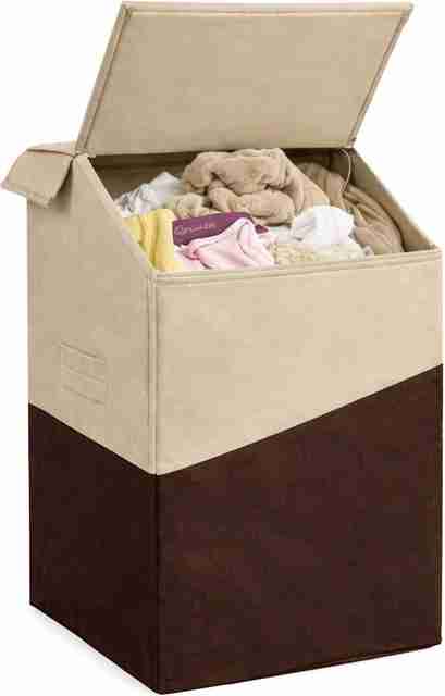 CUTBAZZ 75 L Beige, Brown Laundry Basket - Buy CUTBAZZ 75 L Beige