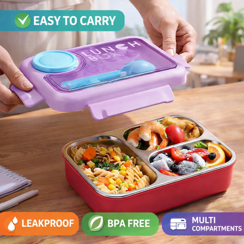 Flipkart.com | Ziddjeet M429 Lunch Box for Kids Adults BPA Free