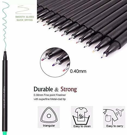 Like it 24 Pcs Fineliner Color Pens Colored