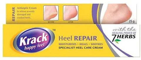 krack Happy Feet, Heel Repair Cream, World's Foot Care Expert, 25G