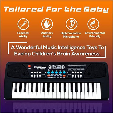 STAR VENTURE Kids Keyboard Piano, 37 Keys Multifunction Electric Keyboard  Piano For Kids Kids Piano Musical Instruments Gift Toy For Year 