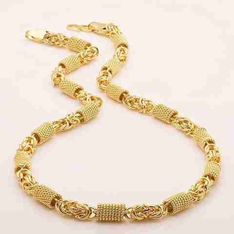 LABHUBAMON New style new year gold chain for man and boy Gold