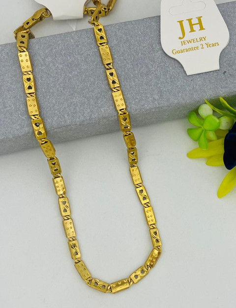 XAYIZ gram Stylish Heavy Golden Neck Men Chain “20” Inches Gold