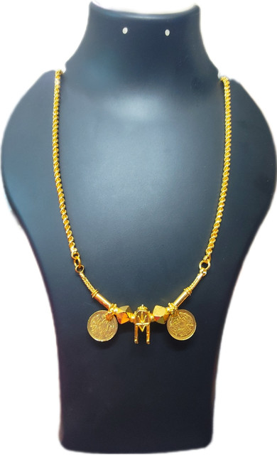 TGS GOLD COVERING Traditional Thali Chain for Women Girls 24 Inch  Gold-plated Plated Copper Chain