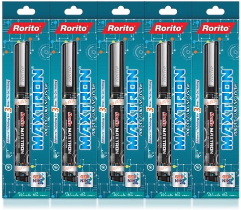 Rorito MAXTRON BLUE BLACK TIMES EXTRA GEL WRITING 10 Pc