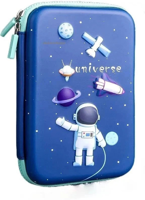 AR Jouiet Mansion Space Theme 3D Big Pencil Case Pouch School Stationery  Large Capacity Big Pouch 3D Art EVA Pencil Box