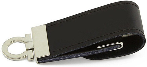 Nexshop 100% Original Leather Fancy Hook Keychain U Disk Creative