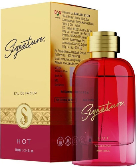 Signature HOT Long Lasting Invigorating Captivating Fragrance  Occasional Casual Eau de Parfum 100 ml