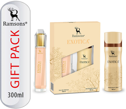 Buy RAMSONS Exotica Gift Pack Eau de Parfum 300 ml Online In