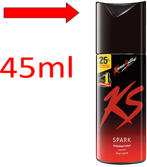 KS Spark Small Deodorant Spray For Men (30g/45ml )pack of Deodorant  Spray For Men