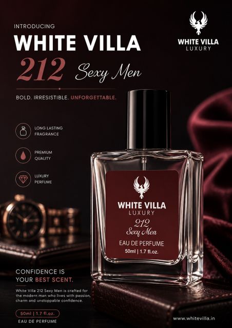 Whitevilla Sexy Men Eau De Parfum 50 ml | Stylish Daily Wear Perfume Eau de Parfum - 50 ml (For Men & Women) - Image 7