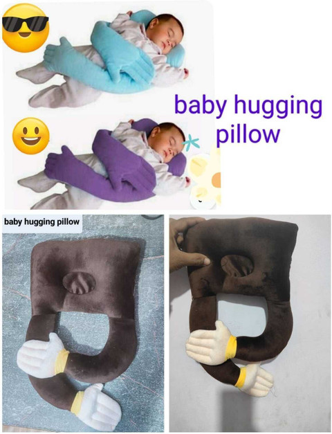 DECRONICS Cotton Baby Pillow Pack of Solid Baby Huggable Body