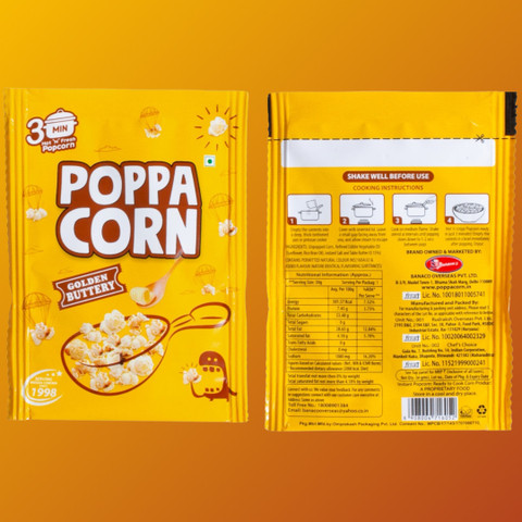 poppacorn Instant Popcorn 35gX20 Pouches & 33gX10 Pouches